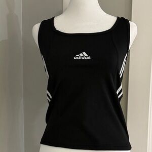 Adidas Women's Black and White Tank Top